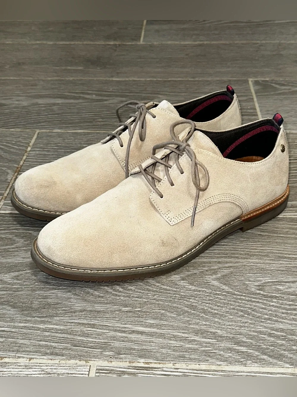 Timberland Brook Park Suede Men’s 10.5 Oxfords Beige Minimalist Neutral Preppy